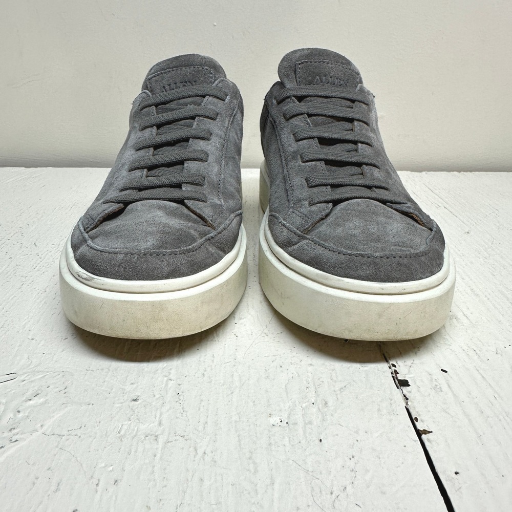 Allen Edmonds Oliver Men's Slip On Stretch Lace Grey Suede Sneakers 7 D‎ - Picture 4 of 11